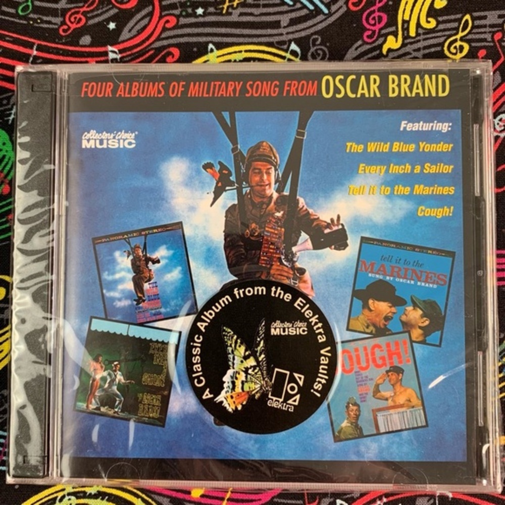 Oscar Brand. Four Albums of Military Songs from Oscar Brand. 2006. 2 CD set. NWT